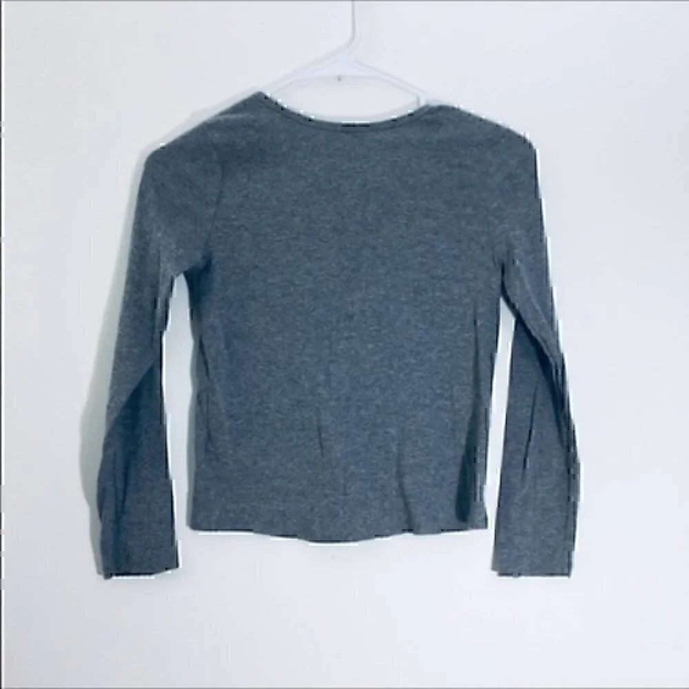 Justice Girls size 8 gray  button up top